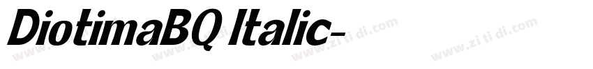 DiotimaBQ Italic字体转换